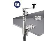 BOJ NSF Commercial Can Opener Nickel Plated Table Mounted with 20 Adjustable Bar and Base