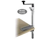 BOJ Commercial Can Opener Nickel Plated Table Mounted with 19 Adjustable Bar and Base