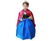Frozen Anna Princess Character Costume Dress Shawl Christening Birthday Party Cosplay for Kids