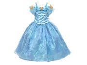 2015 Movie Cinderella Kids Party Dresses Cosplay Costume Fair Tale Girl Princess fancy Dress children clothing