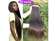 Brazilian Virgin Hair Straight Unprocessed Human Hair Weave Natural Black Soft 3pcs lot