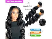 Indian Deep Wave Bundles Curly Weave Human Hair Extensions Hair Products 3PCS Lot