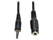 TRIPP LITE P318 006 MF 3.5mm Mini Stereo Audio 4 Position TRRS Male to Female Headset Extension Cable 6ft