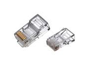 RJ45 8 Conductor Crimp End Connector for Cat5 Ethernet Cable