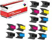 OWS® 14PK Compatible Ink Cartridge for Brother LC75BK LC75C LC75M LC75Y Compatible Ink For Brother DCP J525DCP J725DW DCP J925DW CAN J430DW MFCAN J6510DW CAN J6