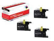 OWS® Compatible 3pk Ink Cartridge for Brother LC79 BK Compatible Ink For Brother MFCAN J6510DW MFCAN J6710DW MFCAN J6910DW