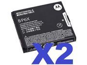 2x OEM BATTERY BP6X FOR MOTOROLA MB200 CLIQ TMOBILE XT610 DROID PRO VERIZON