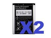 2x OEM Sony Ericsson BST 37 Cellphone Battery for W350 W810i W800i W600i Z520a