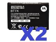 2 FOR 1 MOTOROLA OEM BT7X Cellphone Battery for Charm MB502 Citrus WX445