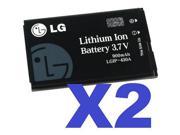 2x New Original LG OEM 3.7V 900mAh Lithium Ion Battery LGIP 430A