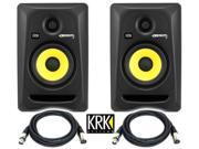 KRK RP5G3 NA Rokit 5 Generation 3 Powered Studio Monitor Pair Free Talent cable XLR to XLR 18ft ea