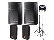 JBL PRX715 15 Inch Two Way Full Range Main System Floor Monitor. With Free Cover STand and XLR Cables.