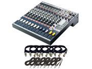Soundcraft EFX8 8 Channel Mixer with 24 bit Lexicon Digital Effects. With 6 XLR and 6 TRS.