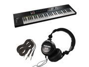 Native Instruments Komplete Kontrol S61 Keyboard. W Free Tascam TH02 and 2 TRS Cable.
