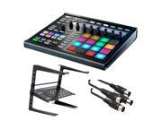 Native Instruments Maschine MK2 Groove Production Studio Black. W Laptop Stand 2 Midi cables.