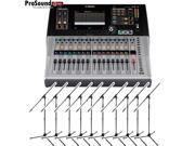 Yamaha TF1 16 Channels Digital Mixing Console 10 Microphones Stand