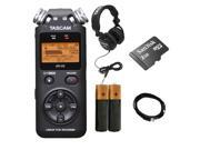TASCAM DR 05 Portable Digital Recorder. W 2 Battery USB Cable Tascam TH02 2 GB Memory