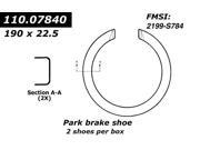 Centric Parking Brake Shoe 111.07840