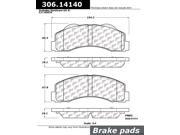 Centric Brake Pad 306.14140 Centric Brake Pad 306.14140