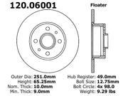 Centric Brake Rotor 120.06001