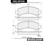 Centric Brake Pad 306.09740 Centric Brake Pad 306.09740