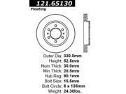 Centric C-Tek Brake Rotor 121.65130 Centric C-Tek Brake Rotor 121.65130