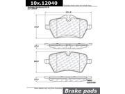 Centric Brake Pad 300.12040 Centric Brake Pad 300.12040