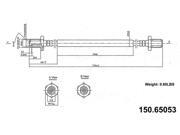 Centric Brake Hose 150.65053 Centric Brake Hose 150.65053