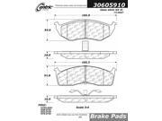 Centric Brake Pad 306.05910 Centric Brake Pad 306.05910
