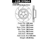 Centric Brake Rotor 128.37064 Centric Brake Rotor 128.37064
