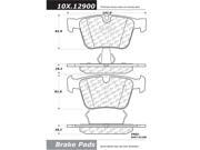 Centric Brake Pad 100.12900 Centric Brake Pad 100.12900