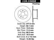 Centric Brake Rotor 120.33008