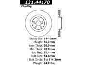 Centric Brake Rotor 121.44170