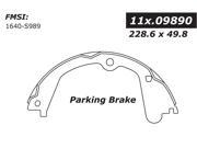 Centric Parking Brake Shoe 111.09890