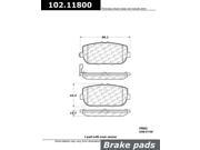Centric Parts 102.11800 102 Series Semi Metallic Standard Brake Pad