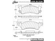 Centric Parts 102.01220 102 Series Semi Metallic Standard Brake Pad