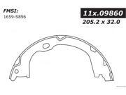 Centric (111.09860) Brake Shoe Centric (111.09860) Brake Shoe