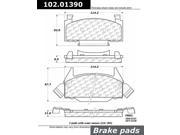 Centric Parts 102.01390 102 Series Semi Metallic Standard Brake Pad