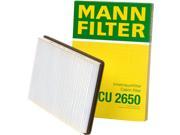 Mann Filter Cabin Air Filter CU 2650