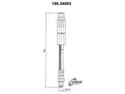 Centric Brake Hose 150.34003 Centric Brake Hose 150.34003
