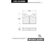 Centric Parts 102.01080 102 Series Semi Metallic Standard Brake Pad