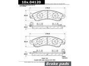 Centric Brake Pad 300.04120