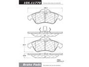 Centric Posi Quiet Brake Pad 106.11770 Centric Posi Quiet Brake Pad 106.11770