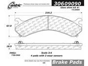Centric Brake Pad 306.09090