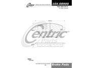 Centric C Tek Brake Pad 102.08900