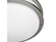 Luxrite LR23093 18W 12 Inch LED Flush Mount Ceiling Light Chrome Finish Cool White 4000K 1260 Lumens Dimmable ENERGY STAR Qualified UL Listed 1 Pack