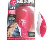 W7 Cosmetics Nail Shaper Kit 5 in 1 Manicure Pedicure Tool Electric Filing