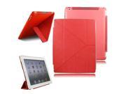 BisLinks® Transformer Style Case Magnetic Smart Cover Stand Red For Your iPad 2 3 4