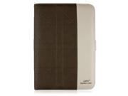 BisLinks® Two Tone Executive Leather Case With Holder Stand Brown For iPad 2 3 4