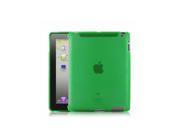 BisLinks® APPLE Smart Back TPU Transparent Tough Skin Gel Cover iPad 2 iPad 3 Green